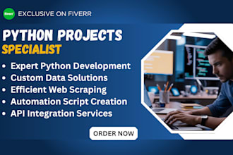 create python automated task, scripts and user friendly projects