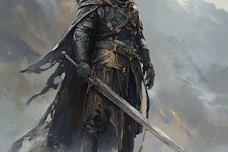 make artwork for fictional fantasy characters