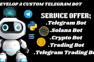 build ai crypto trading bot, solana trading bot, python trading bot telegram bot