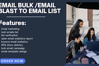 send mass bulk emails to your email list and email marketing