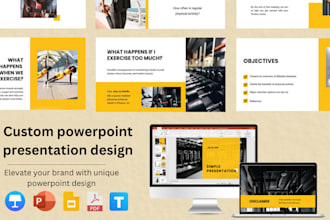 design and redesign modern powerpoint, canva, and google slides presentation