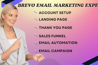 setup email automation, bravo and email campign , workflow, brevo, mailchimp