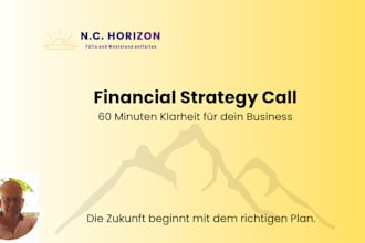 coach you to gain financial clarity and create a powerful business strate