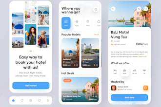 develop travel and tour app, flight booking app, restaurant app, hotel booking