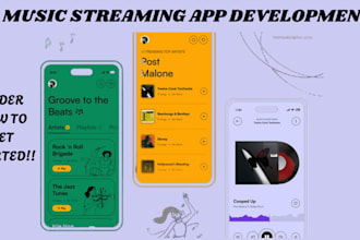 develop music app, music streaming app, streaming app, music streaming website