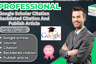 increase google scholar citation backdated citation and publish article