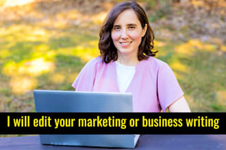expertly proofread and edit marketing copy and business docs
