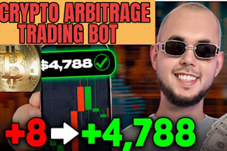 develop arbitrage trading bot, crypto bot, pancake swap bot, stock bot,