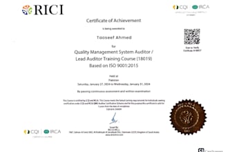 create iso, API, asme documentation, manuals, and compliance procedures