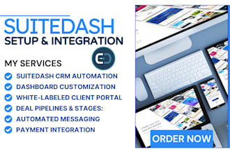 setup suitedash CRM automation, suitedash integration and suitedash dashboard