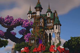 build both creative and survival builds in minecraft