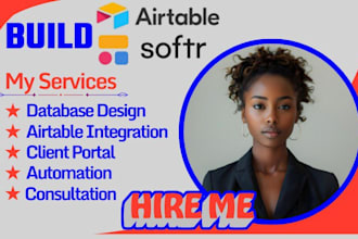 set up airtable editable template airtable softr automation client portal
