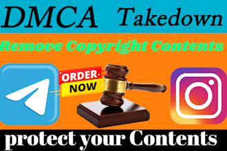 remove copyright infringing, leaked content of instagram and telegram under dmca