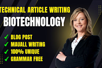 write content related to biotechnology and microbiology