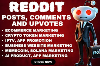 manage reddit post and comment for business website product link saas iptv