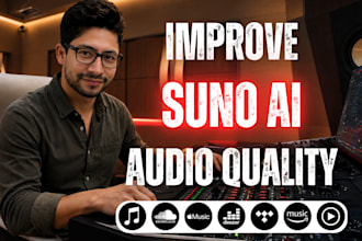 master and clean up your suno ai songs, pro mastering