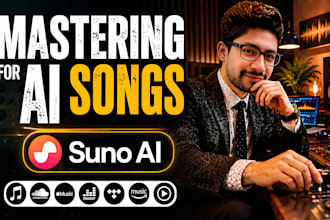 remaster and clean your ai song, suno ai, audio mastering