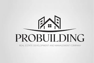 create creative and good looking building  logo design