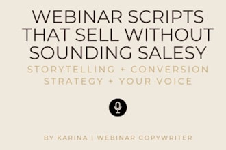 write a high converting narrative based webinar script for your offer