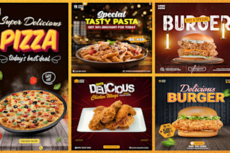 design restaurant and food menu, poster, flyer, brochure