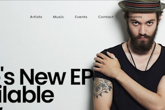 create music website for artists, djs, bands, record labels