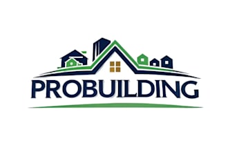 create creative and good looking building logo design