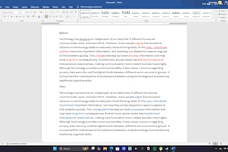 proofread, rewrite, format word and PDF files professionally