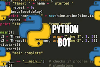 fix or create python bot, script, automate jobs, autohotkey, web scraper, coding