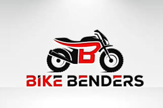 do trendy bike shop logo design with brand identity in your range