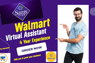 be your walmart 2 step dropshipping virtual assistant VA wfs