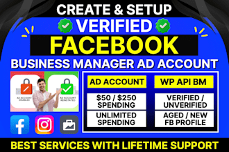 fix issues or set facebook business manager and ads account