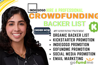 provide active and verify backer list for your crowdfunding campaign