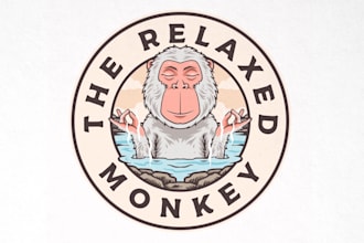 create a custom monkey mascot education logo design