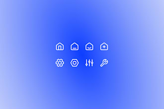 design professional custom icons for apps and websites