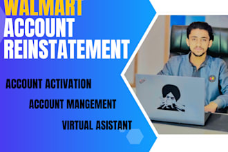 reinstate walmart suspended account