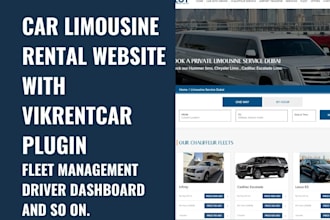 build limousine website suv rental website car rental website vikrentcar plugin