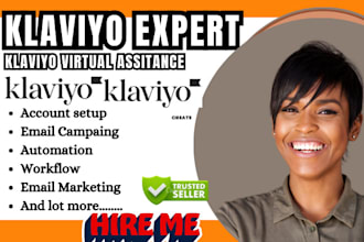setup klaviyo email marketing flows shopify klaviyo virtual assitance mailerlite