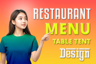 do menu designs for your restaurants, bars, and cafes