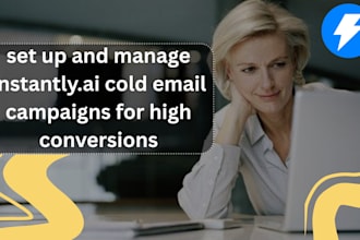 set up and manage email campaign cold mailing instantly aiemail marketing