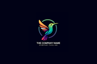 design hummingbird, bird, nature, elegant, flight, tropical and wildlife logo