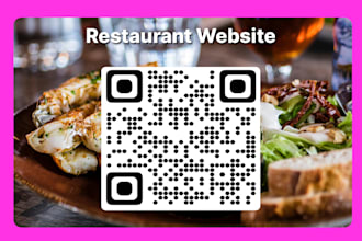 develop restaurant website with qr code menu ordering