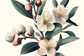 design botanical illustration art for you