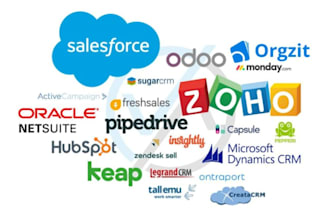 setup travel crm booking crm hubspot, salesforce, zoho CRM for your business