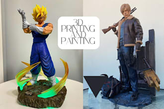 3d print and paint anime mini figure miniatures toy character warhammer 40k