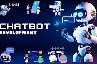 develop ai chatbots for websites, social media with voiceflow, manychat, flow xo