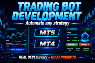 create mt4 mt5 trading bots and expert advisors in mql4 mql5