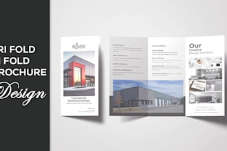 design professional trifold, bifold brochures and product catalog design