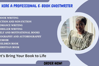 be your ebook writer for steamy romance, thriller, for fiction and non fiction