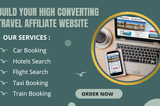 do travel affiliate website, travel website, travel agency website, blog website