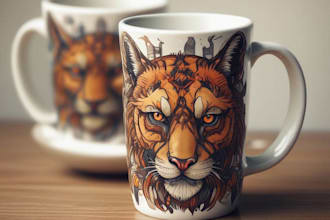 create an logo or design on a mug